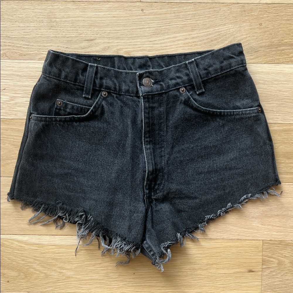 Levi's Charcoal Jean Shorts